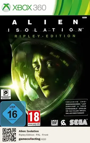 Alien: Isolation Xbox 360, PAL box front