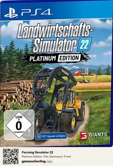 Farming Simulator 22 PlayStation 4, Germany box front