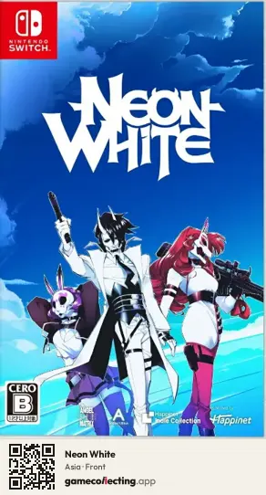 Neon White Nintendo Switch, Asia box front