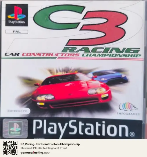 C3 Racing: Car Constructors Championship PlayStation, United Kingdom box front