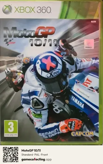 MotoGP 10/11 Xbox 360, PAL box front