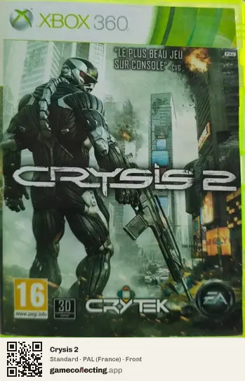 Crysis 2 Xbox 360, France box front