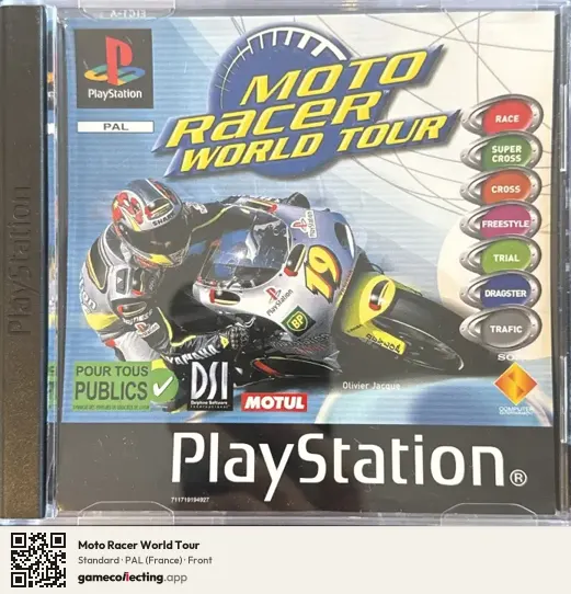 Moto Racer World Tour PlayStation, France box front
