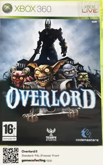 Overlord II Xbox 360, France box front