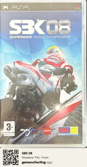 SBK 08 PlayStation Portable, PAL box front