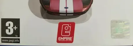Ford Racing 2, the PEGI square on its front