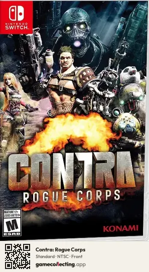 Contra: Rogue Corps Nintendo Switch, NTSC box front
