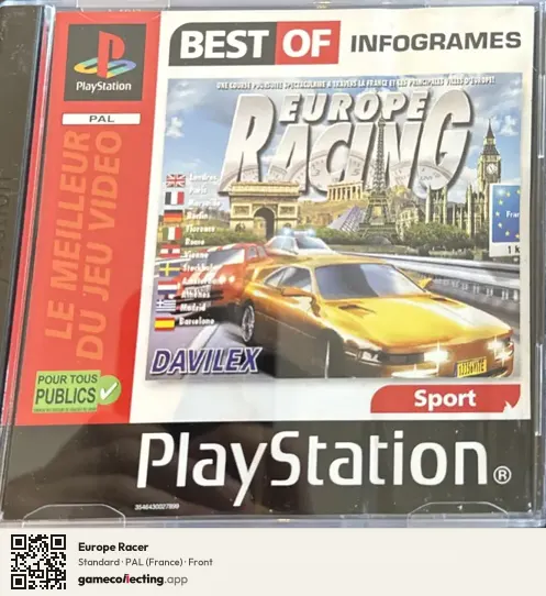 Europe Racer PlayStation, France box front