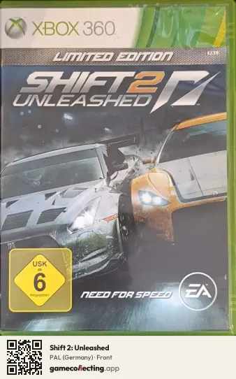 Shift 2: Unleashed Xbox 360, Germany box front