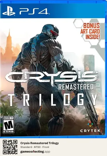 Crysis Remastered Trilogy PlayStation 4, NTSC box front