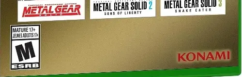 Metal Gear Solid: Master Collection Vol. 1, the ESRB box on its front