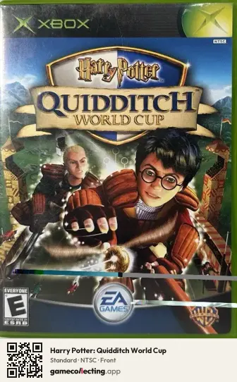 Harry Potter: Quidditch World Cup Xbox, NTSC box front