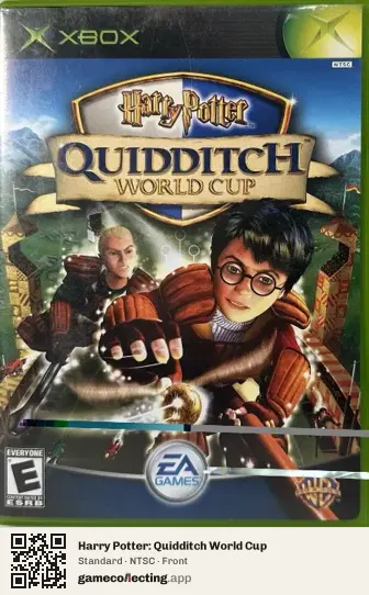 Harry Potter: Quidditch World Cup Xbox, NTSC box front