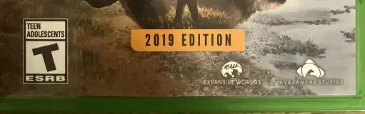 theHunter: Call of the Wild, the ESRB box on its front