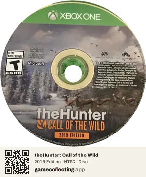 theHunter: Call of the Wild Xbox One, NTSC disc