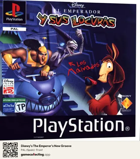 Disney's The Emperor's New Groove PlayStation, Spain box front