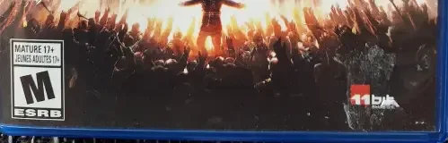 Frostpunk, the ESRB box on its front