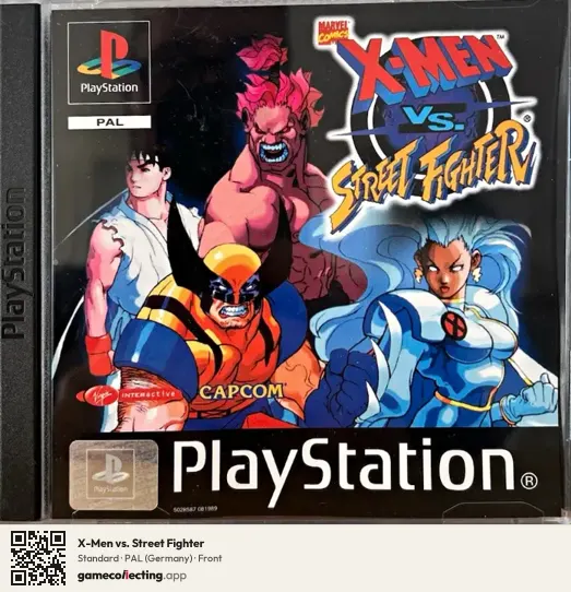 X-Men vs. Street Fighter PlayStation, Germany box front