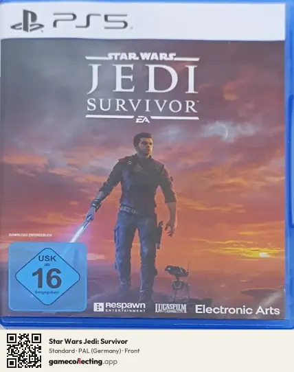 Star Wars Jedi: Survivor PlayStation 5, Germany box front