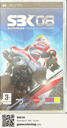 SBK 08 PlayStation Portable, PAL box front