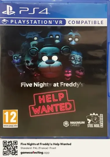Five Nights at Freddy's: Help Wanted PlayStation 4, France box front