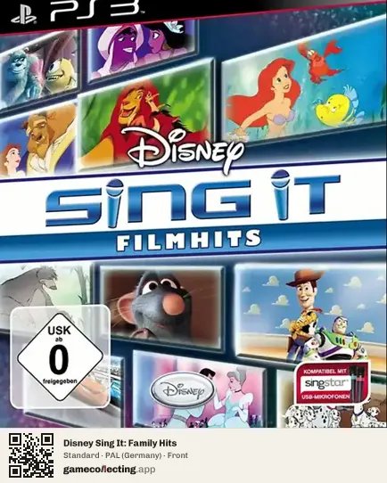 Disney Sing It: Family Hits PlayStation 3, Germany box front