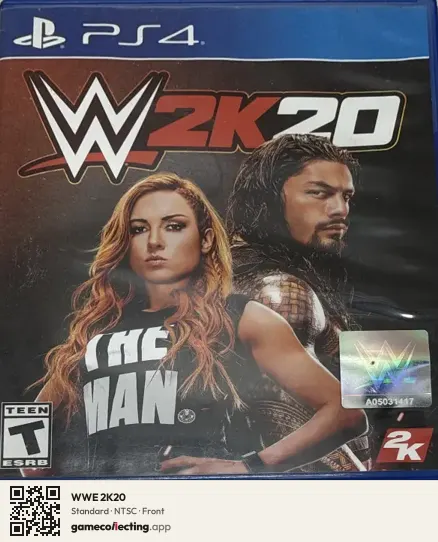 WWE 2K20 PlayStation 4, NTSC box front