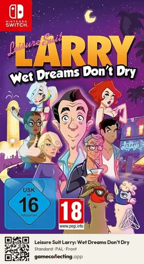Leisure Suit Larry: Wet Dreams Don't Dry Nintendo Switch, PAL box front