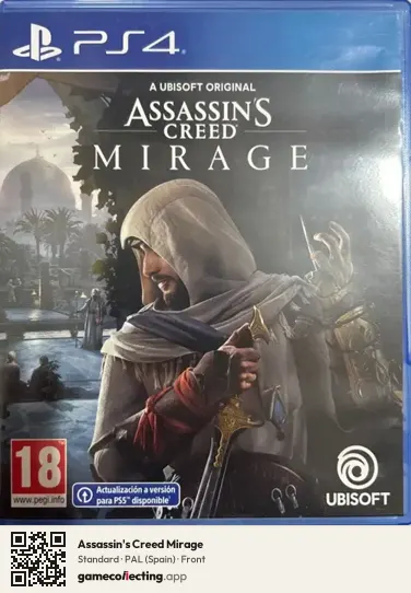 Assassin's Creed Mirage PlayStation 4, Spain box front