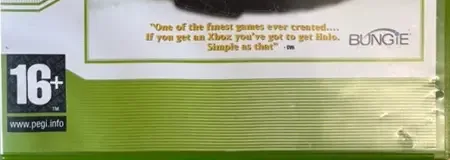 Halo: Combat Evolved, the PEGI square on its front