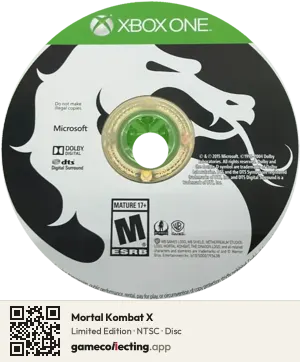 Mortal Kombat X Xbox One, NTSC disc