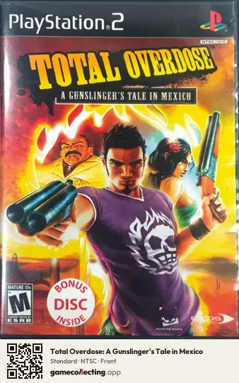 Total Overdose: A Gunslinger's Tale in Mexico PlayStation 2, NTSC box front