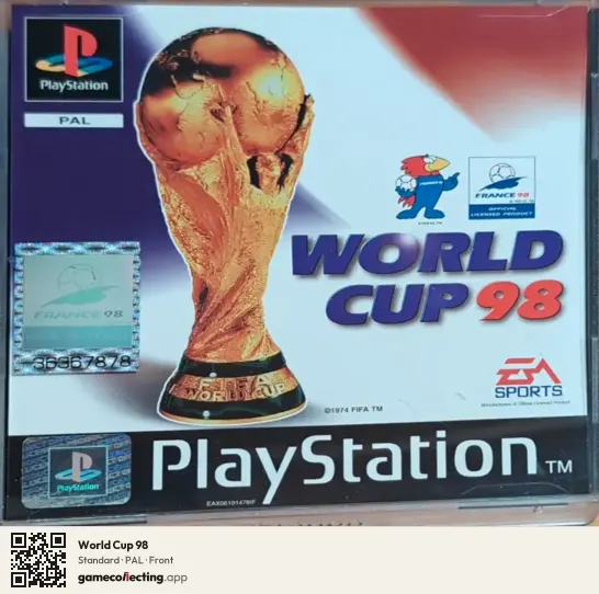 World Cup 98 PlayStation, PAL box front