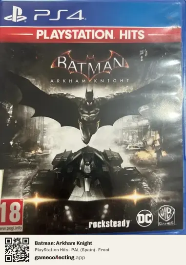 Batman: Arkham Knight PlayStation 4, Spain box front