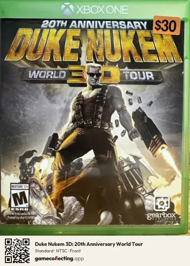 Duke Nukem 3D: 20th Anniversary World Tour Xbox One, NTSC box front