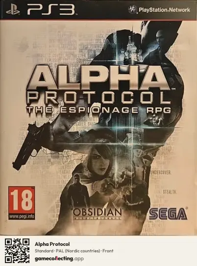 Alpha Protocol PlayStation 3, Nordic countries box front