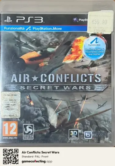 Air Conflicts: Secret Wars PlayStation 3, PAL box front