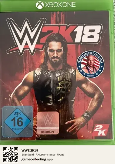 WWE 2K18 Xbox One, Germany box front