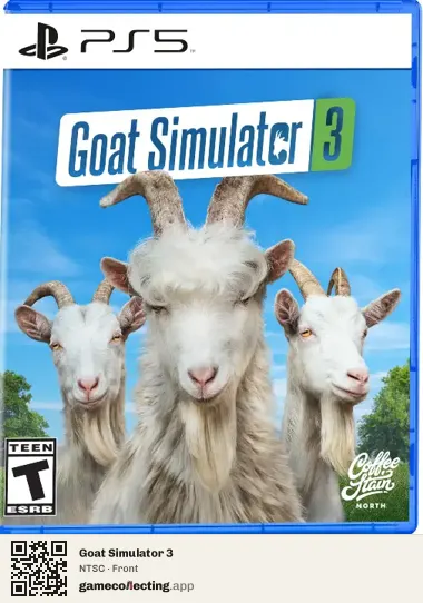 Goat Simulator 3 PlayStation 5, NTSC box front