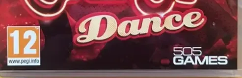 Grease Dance, the PEGI square on its front
