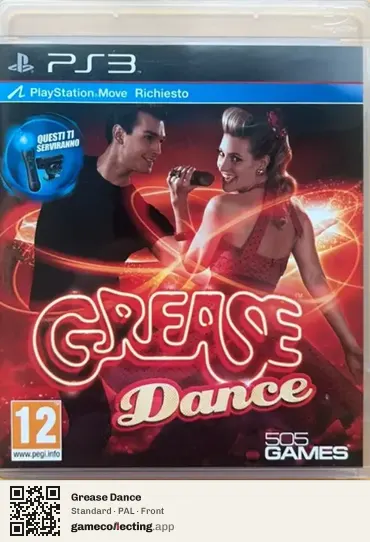 Grease Dance PlayStation 3, PAL box front