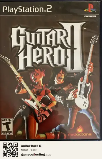 Guitar Hero II PlayStation 2, NTSC box front