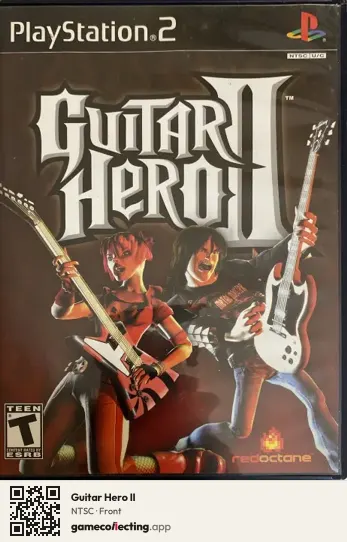 Guitar Hero II PlayStation 2, NTSC box front