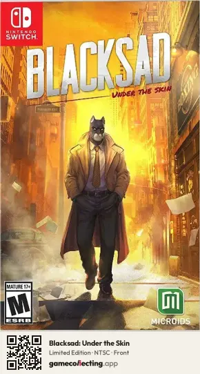Blacksad: Under the Skin Nintendo Switch, NTSC box front