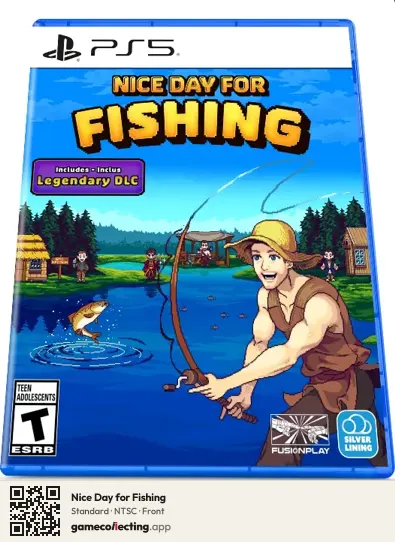 Nice Day for Fishing PlayStation 5, NTSC box front