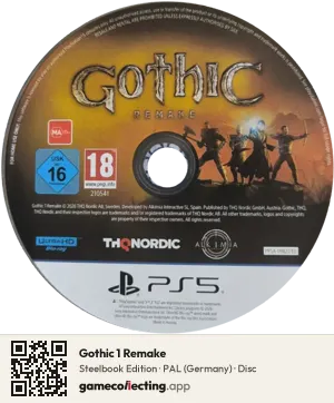 Gothic 1 Remake PlayStation 5, PAL disc