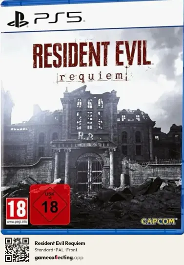 Resident Evil Requiem PlayStation 5, PAL box front