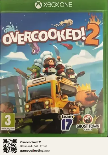 Overcooked! 2 Xbox One, PAL box front
