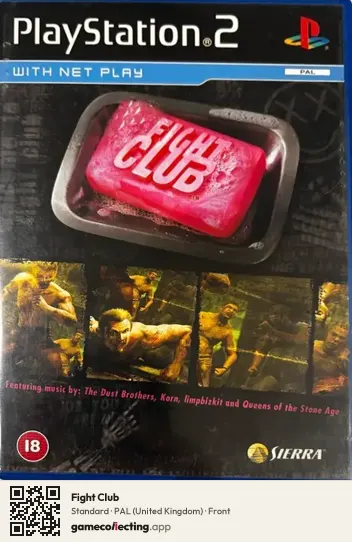 Fight Club PlayStation 2, United Kingdom box front