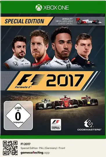 F1 2017 Xbox One, Germany box front